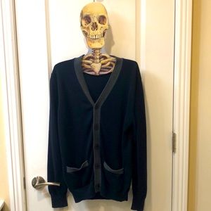 J. Crew Men’s S Blue and Gray Cardigan